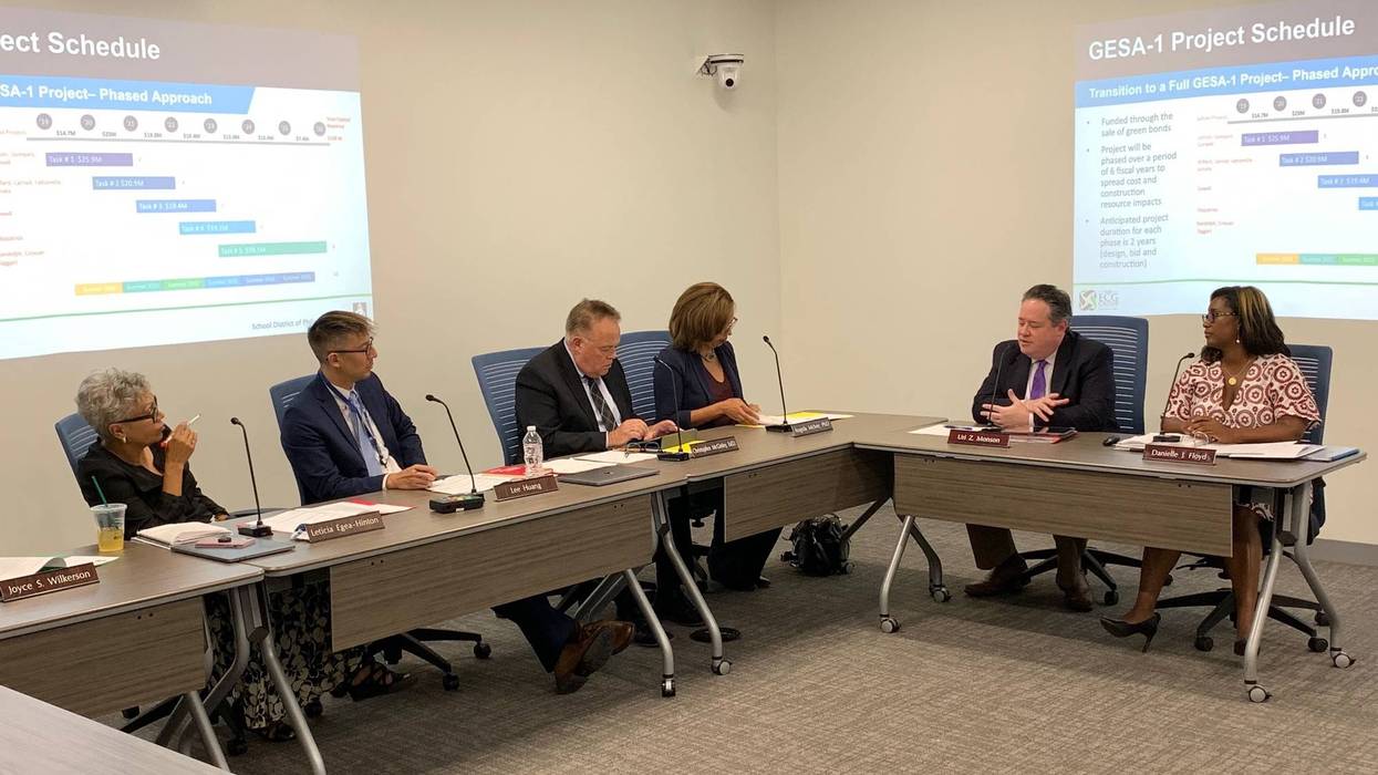 School board meeting