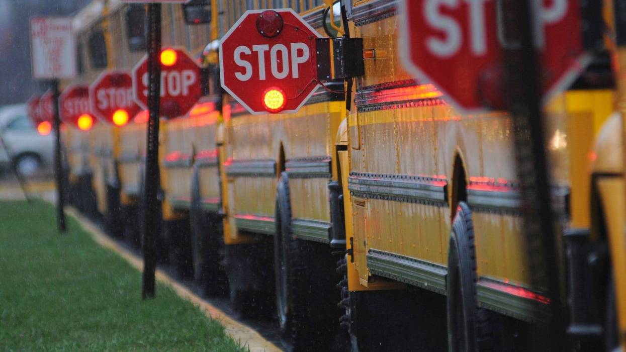 School bus stop sign