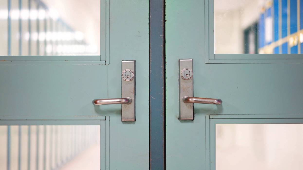school door entryway