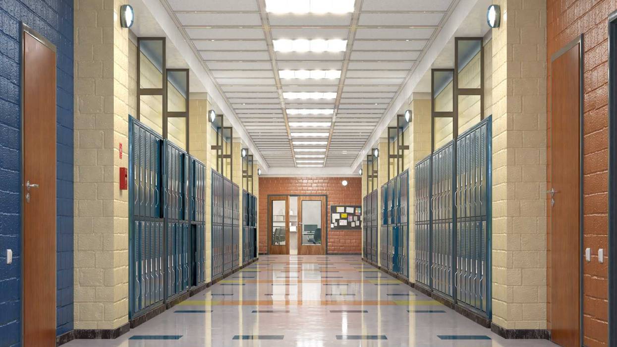 School hallway