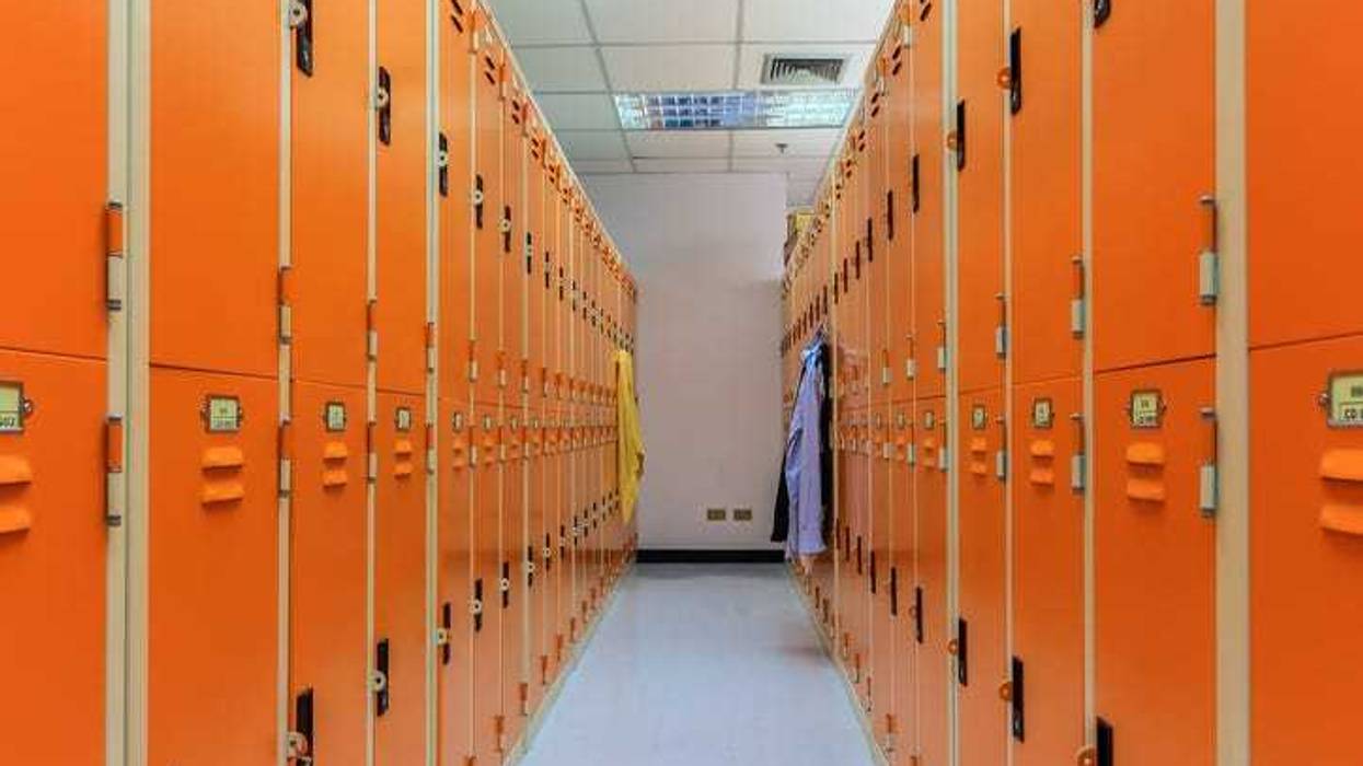 SCHOOL LOCKER ROOM