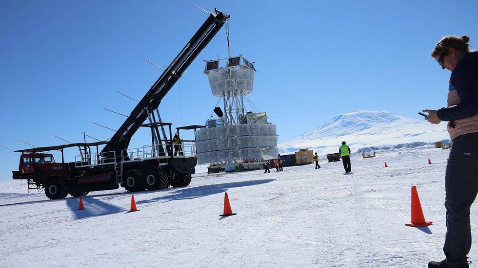 Scientists at the University of Chicago have begun analyzing data from a NASA balloon mission that spent more than three weeks circling Antarctica, searching for elusive particles from the far reaches of the universe.