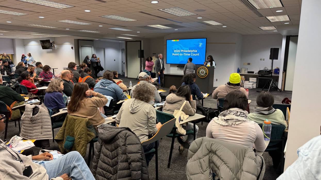 Scores of volunteers prepare to hit the streets of Philadelphia on Feb. 25, 2026, for the annual Point-in-Time Count.
