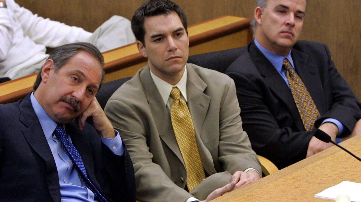 Scott Peterson in court for the capital murder of his wife Laci and their unborn son, 2004