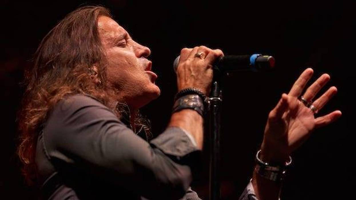 Scott Stapp of Creed performs on stage during Coopstock at the Las Sendas Golf Club on April 30, 2022 in Mesa, Arizona