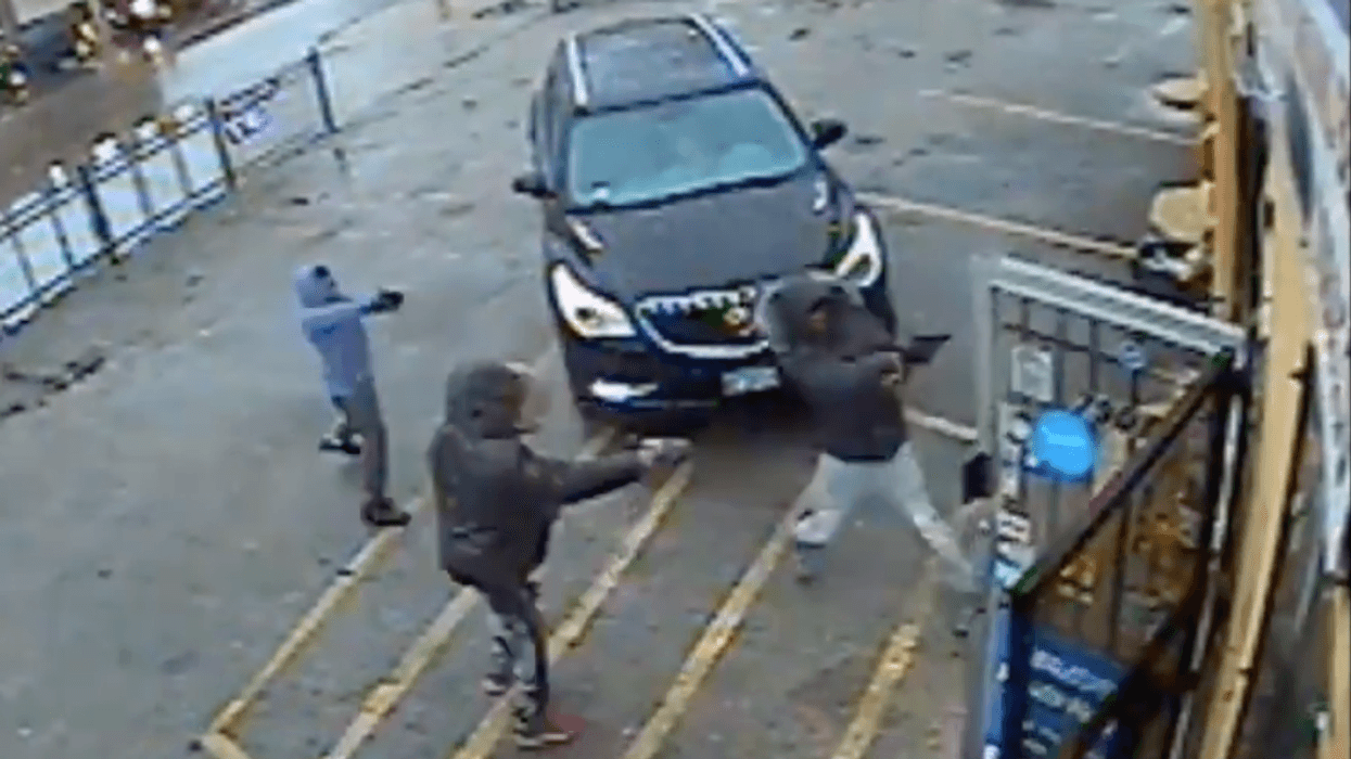 Screen capture of surveillance video released by police of suspects wanted in connection with a shooting Feb. 25, 2020, in Avalon Park.