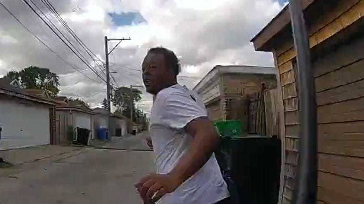 screen shot of CPD bodycam video