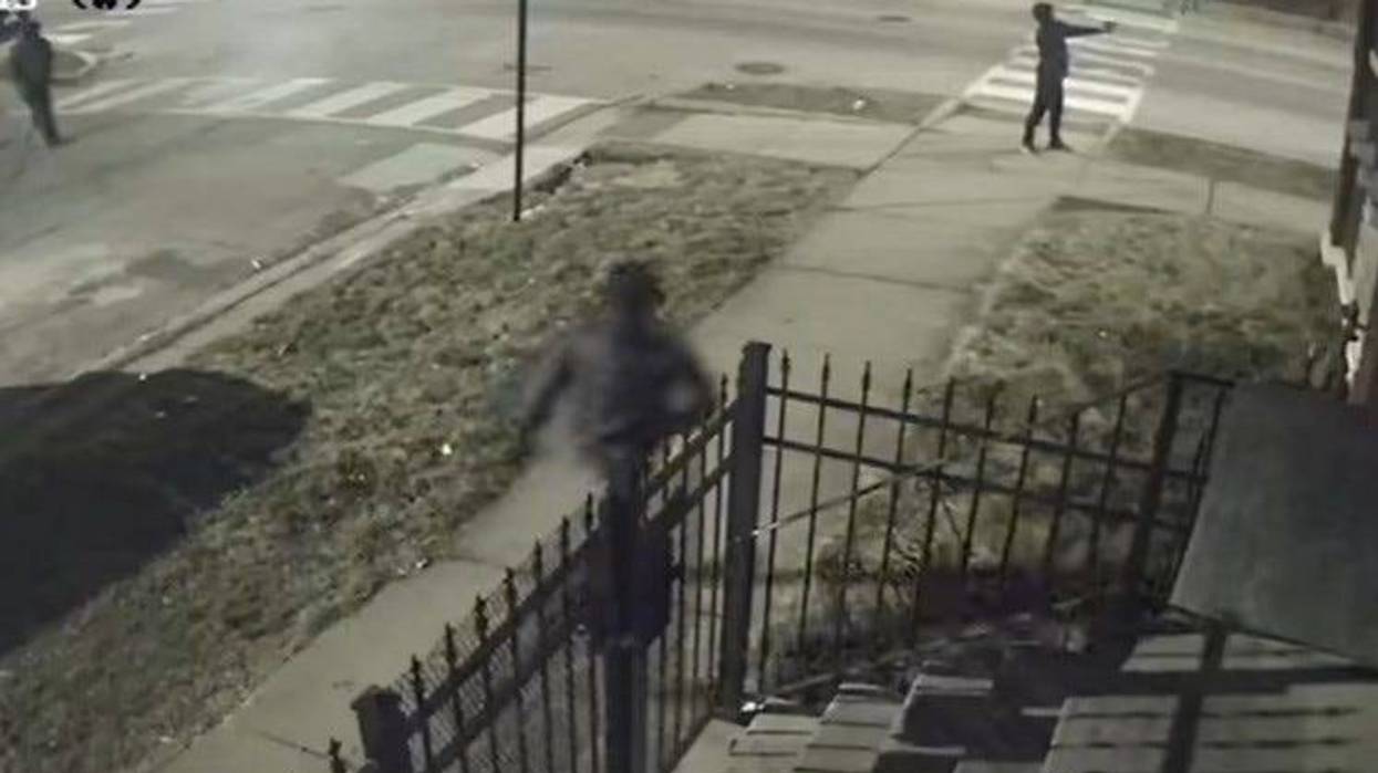 screen shot of Humboldt Park shooting surveillance vi