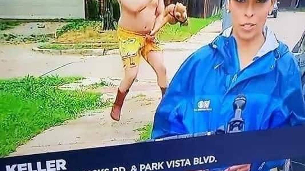 Screenshot of CBS 11 live report