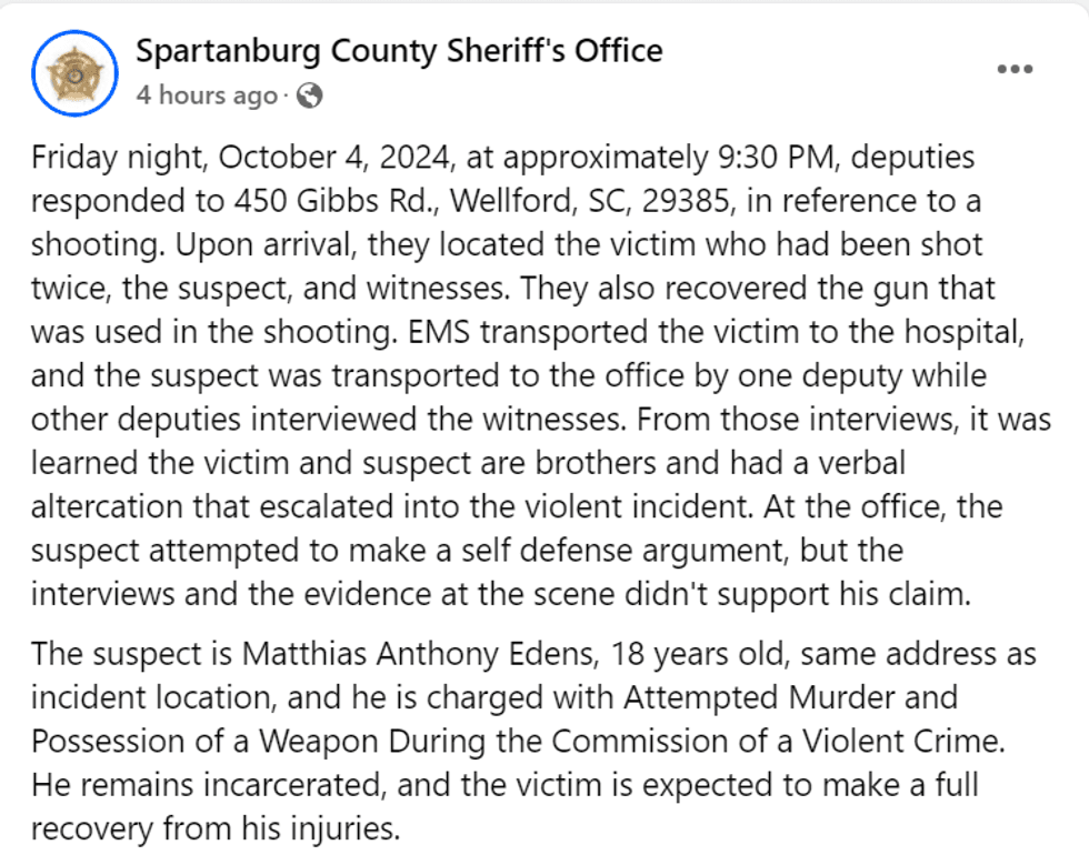 SCSO FB page