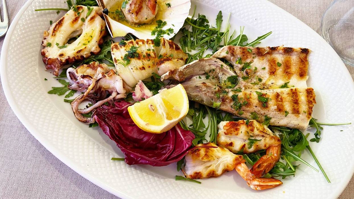 Seafood stock photo
