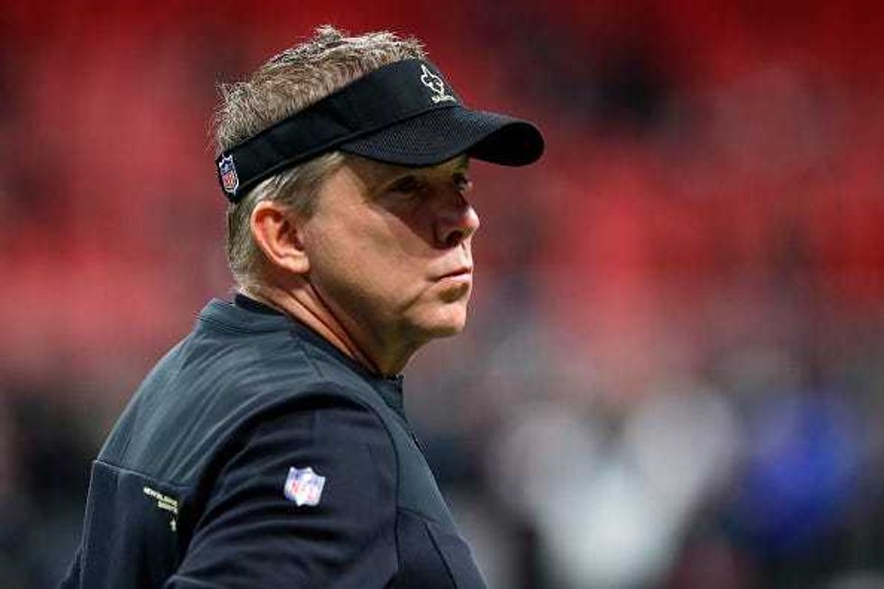 Sean Payton before a Saints game.