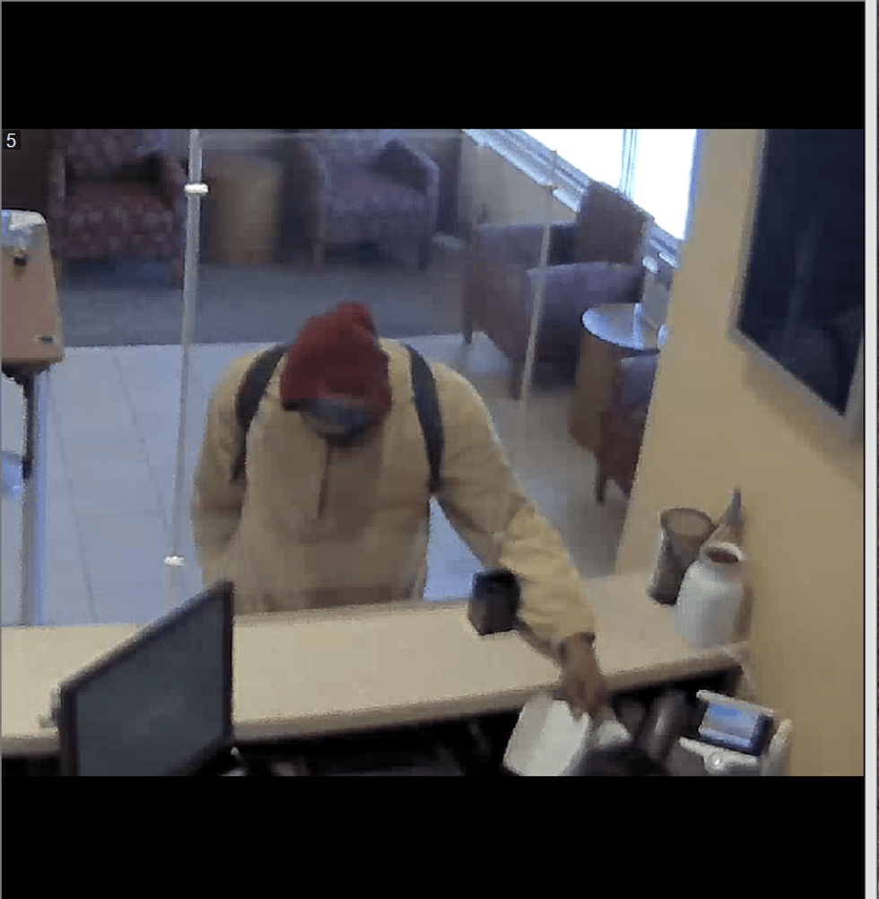 Search for bank robbery suspect