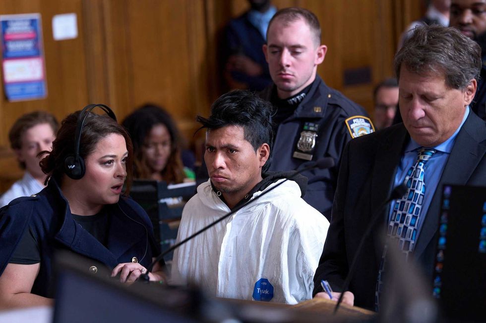 Sebastian Zapeta, accused of setting a woman on fire inside a subway train, appears in court in New York, on Tuesday, Dec. 24, 2024