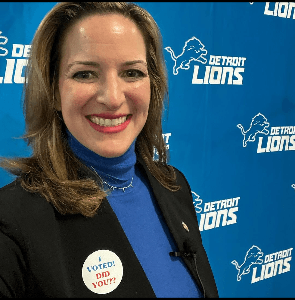 Secretary Benson voted at the Northwest Activities Center early voting site in Detroit on the first day of in-person early voting for the Presidential Primary.