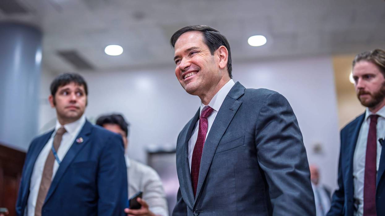 Secretary of State Marco Rubio arrives to brief lawmakers on the U.S. military strikes on alleged drug boats ordered by President Donald Trump, at the Capitol in Washington, Wednesday, Nov. 5, 2025.