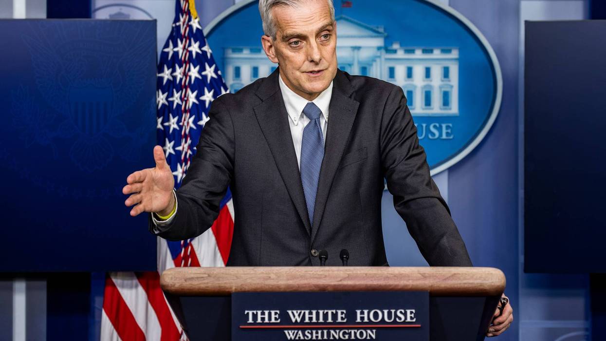 Secretary of Veterans Affairs Denis McDonough speaks during the daily press briefing in the Brady Press Briefing Room at the White House on March 4, 2021 in Washington, DC. Secretary of Veterans Affairs Denis McDonough, who was previously President Barack Obama’s chief of staff, was confirmed as VA secretary last month.