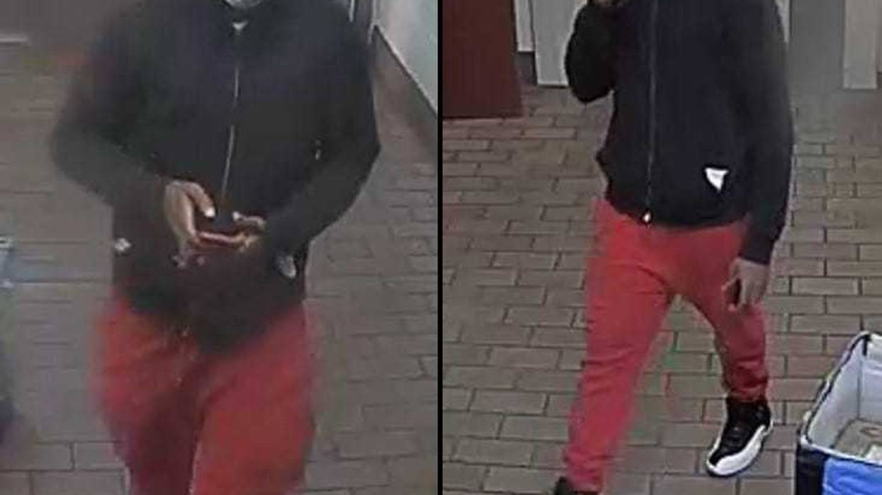 Security cameras captured images of the suspect.