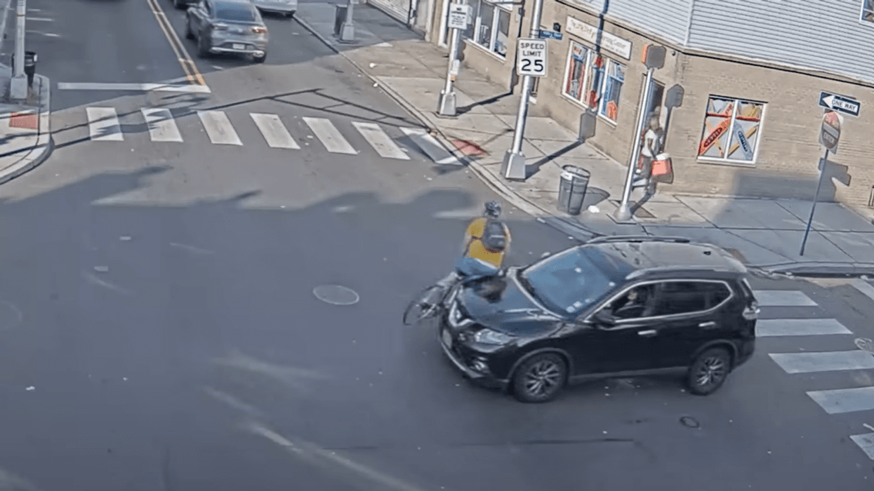 Security footage showed DeGise hitting a delivery worker in July.