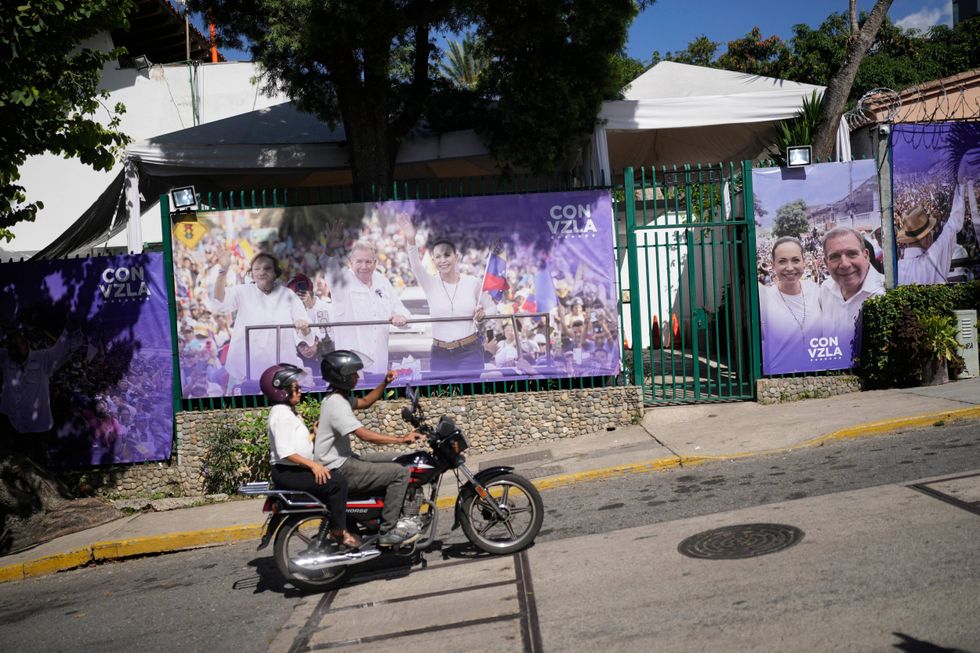 sede de la campaña electoral de la líder opositora María Corina