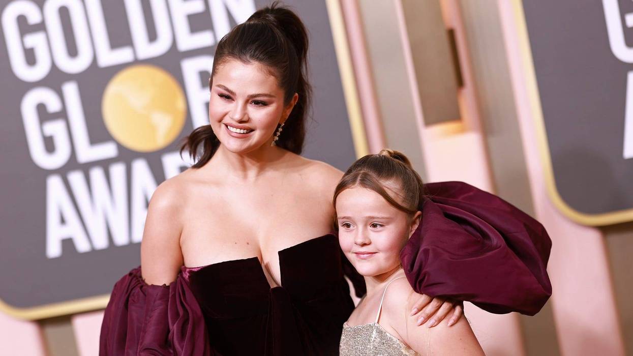 Selena Gomez and Gracie Elliot Teefey attend the 80th Annual Golden Globe Awards