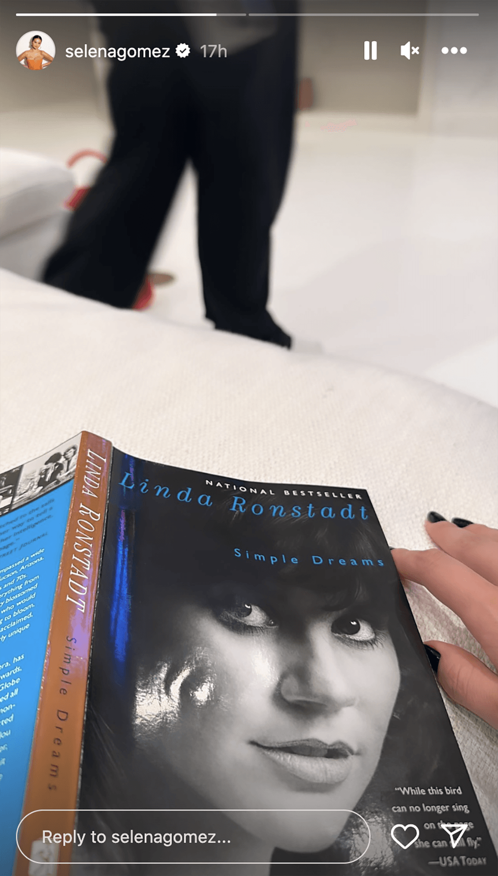 Selena Gomez IG Story Screenshot