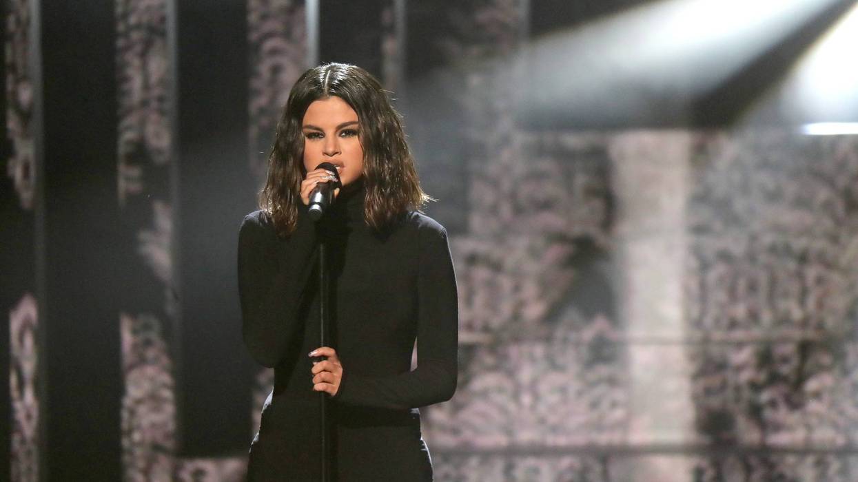 Selena Gomez performs onstage during the 2019 American Music Awards