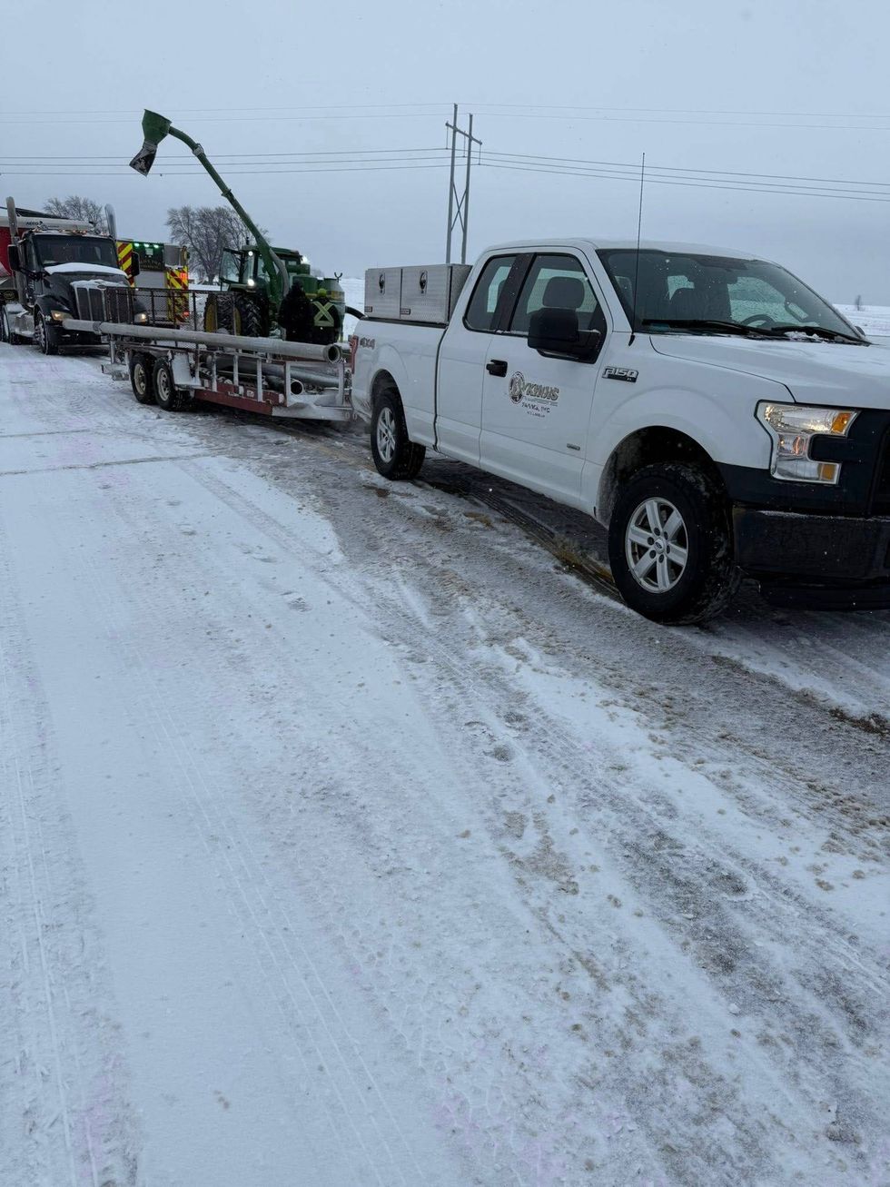Semi overturns