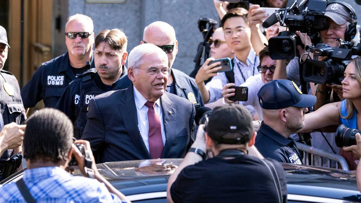 Sen. Bob Menendez, D-N.J., leaves Manhattan federal court, Tuesday, July, 15, 2024, in New York