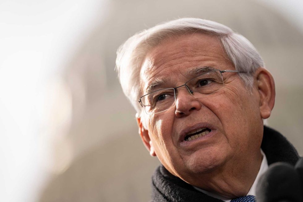 Sen. Bob Menendez (D-NJ) speaks during a news conference at the U.S. Capitol in November 2022