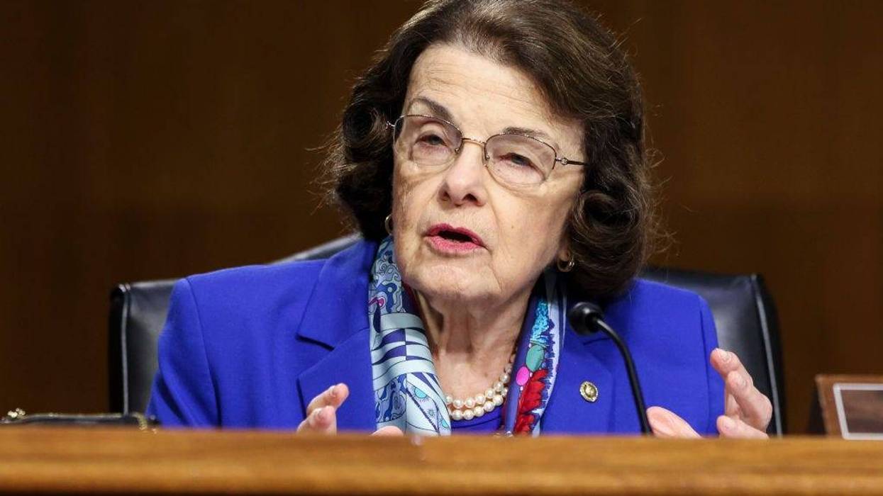 Sen. Dianne Feinstein, D-CA, speaks during a Senate Appropriations Committee hearing to examine the American Jobs Plan, focusing on infrastructure, climate change, and investing in our nations future on April 20, 2021 in Washington, DC.