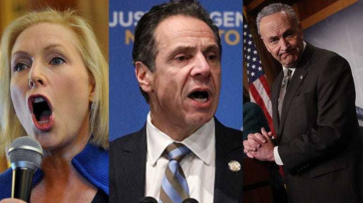 Sen. Kirsten Gillibrand, Gov. Andrew Cuomo, and Sen. Chuck Schumer