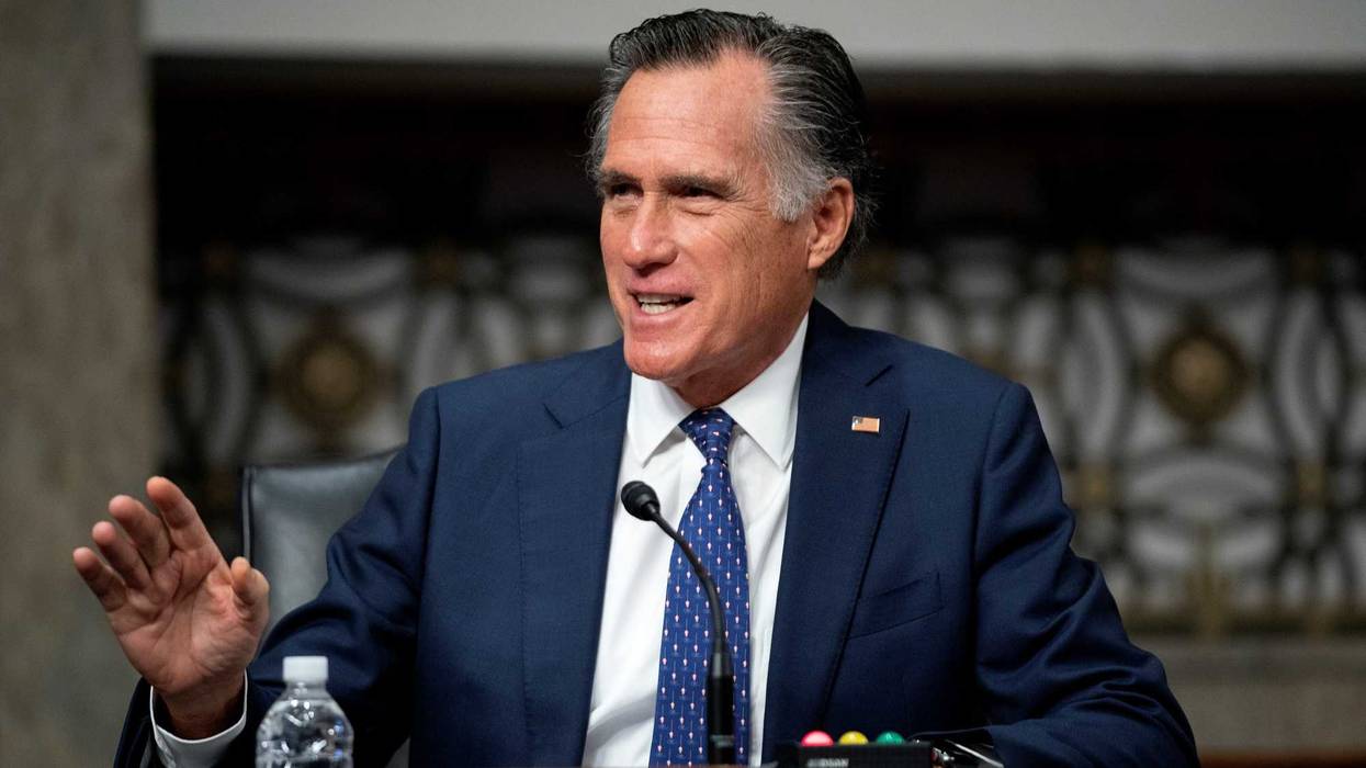 Sen. Mitt Romney (R-UT) speaks during a Senate Health, Education, Labor, and Pensions Committee hearing on Capitol Hill on January 11, 2022 in Washington, D.C.
