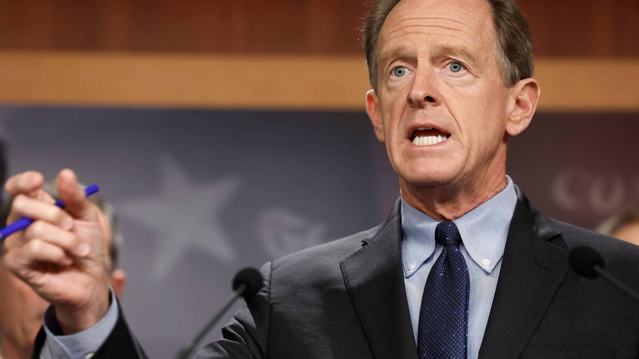 Sen. Pat Toomey (R-PA) speaks at a press conference on taxes at the U.S. Capitol Building on Aug. 3, 2022, in Washington, D.C.