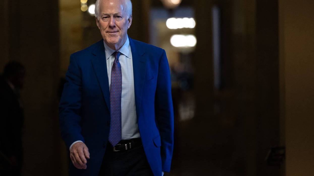 Senator John Cornyn arrives for a vote at the U.S. Capitol