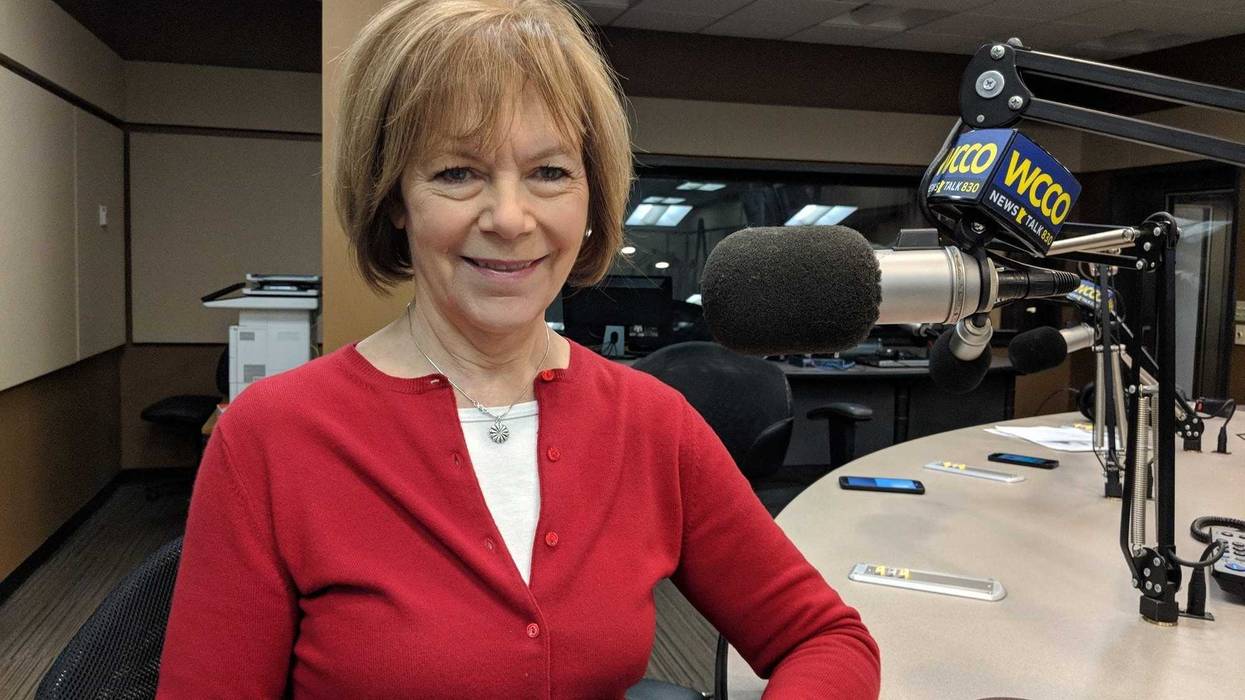 Senator Tina Smith in the studio