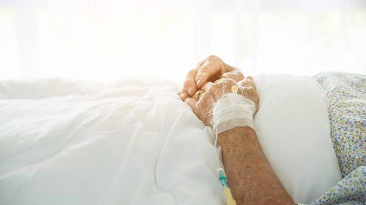 Senior, Elderly, Woman, Patient, Hospital Bed, IV