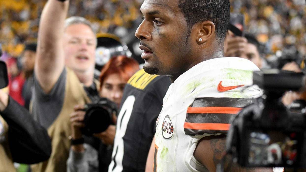 Sep 18, 2023; Pittsburgh, Pennsylvania, USA; Cleveland Browns quarterback Deshaun Watson (4) leaves the field after losing to the Pittsburgh Steelers 26-22 at Acrisure Stadium
