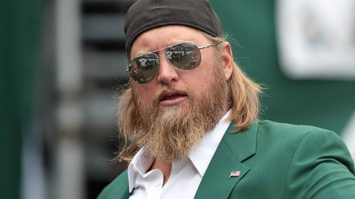 Sep 25, 2022; East Rutherford, New Jersey, USA; Retired New York Jets center Nick Mangold looks on before the game against the Cincinnati Bengals at MetLife Stadium.