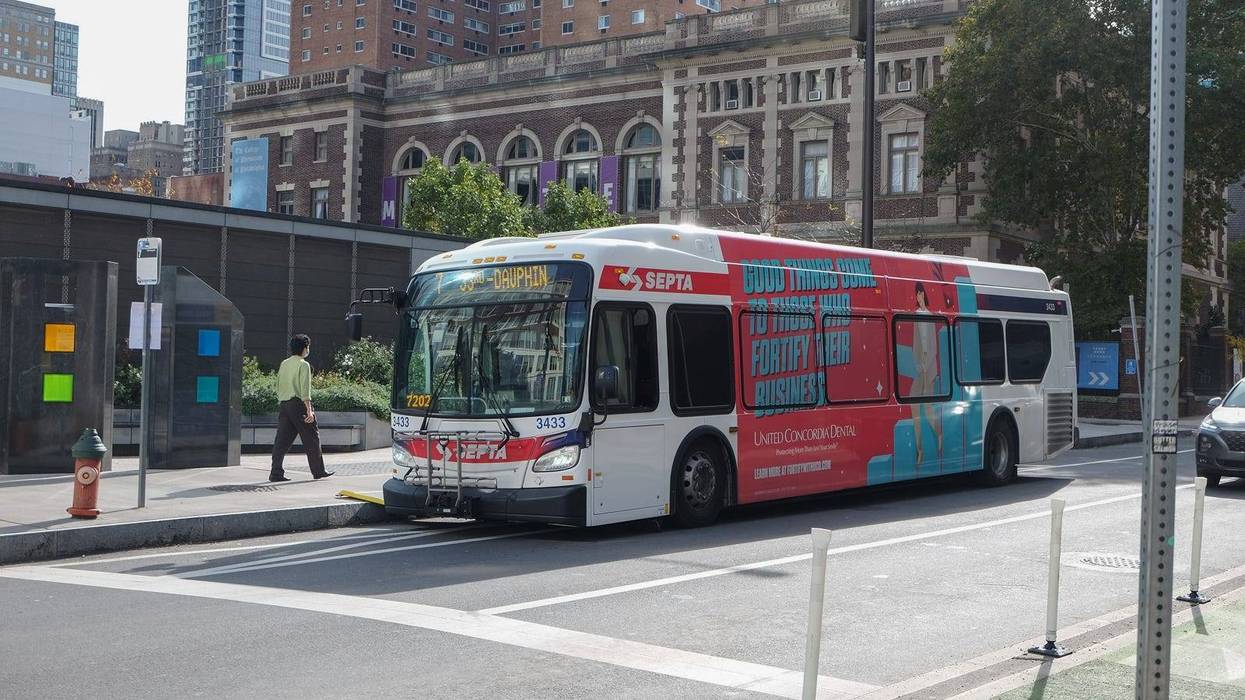 SEPTA bus en route