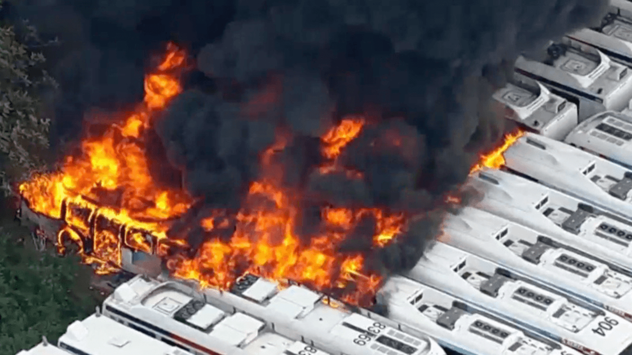 SEPTA bus fire