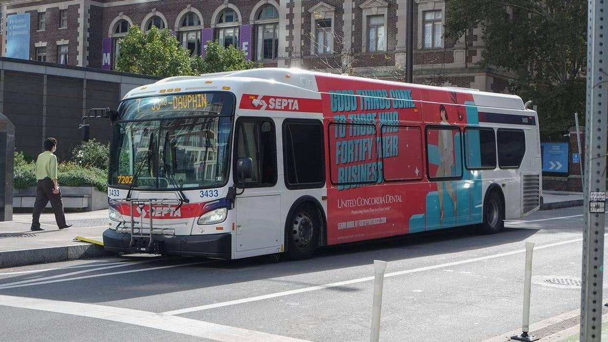 SEPTA bus in Center City