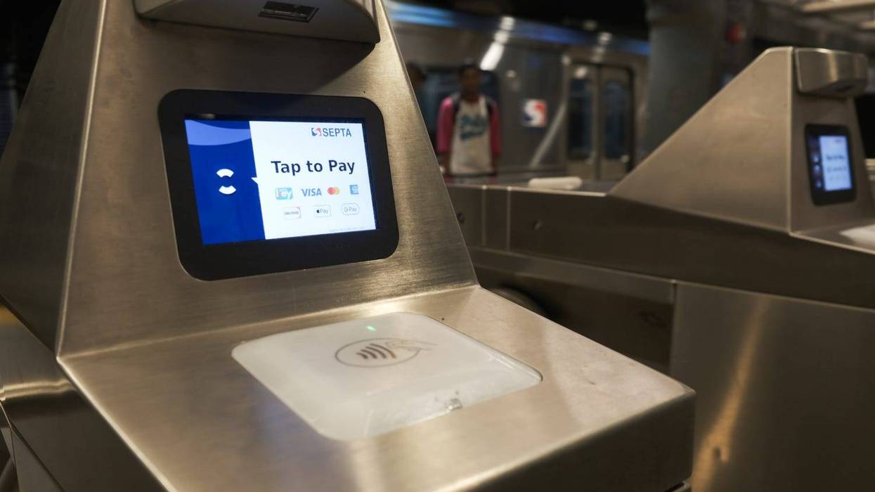 SEPTA fare payment turnstile
