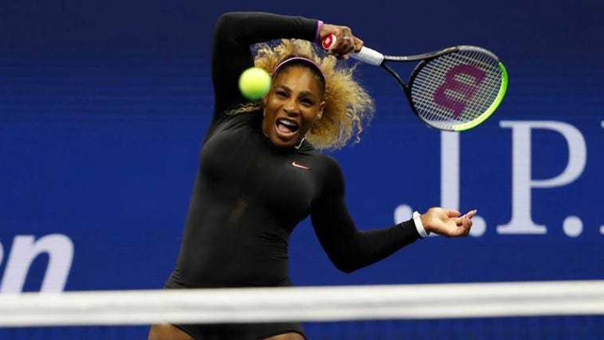 Serena Williams in action during her match against Ashleigh Barty on May 31, 2018, at Roland Garros in Paris.