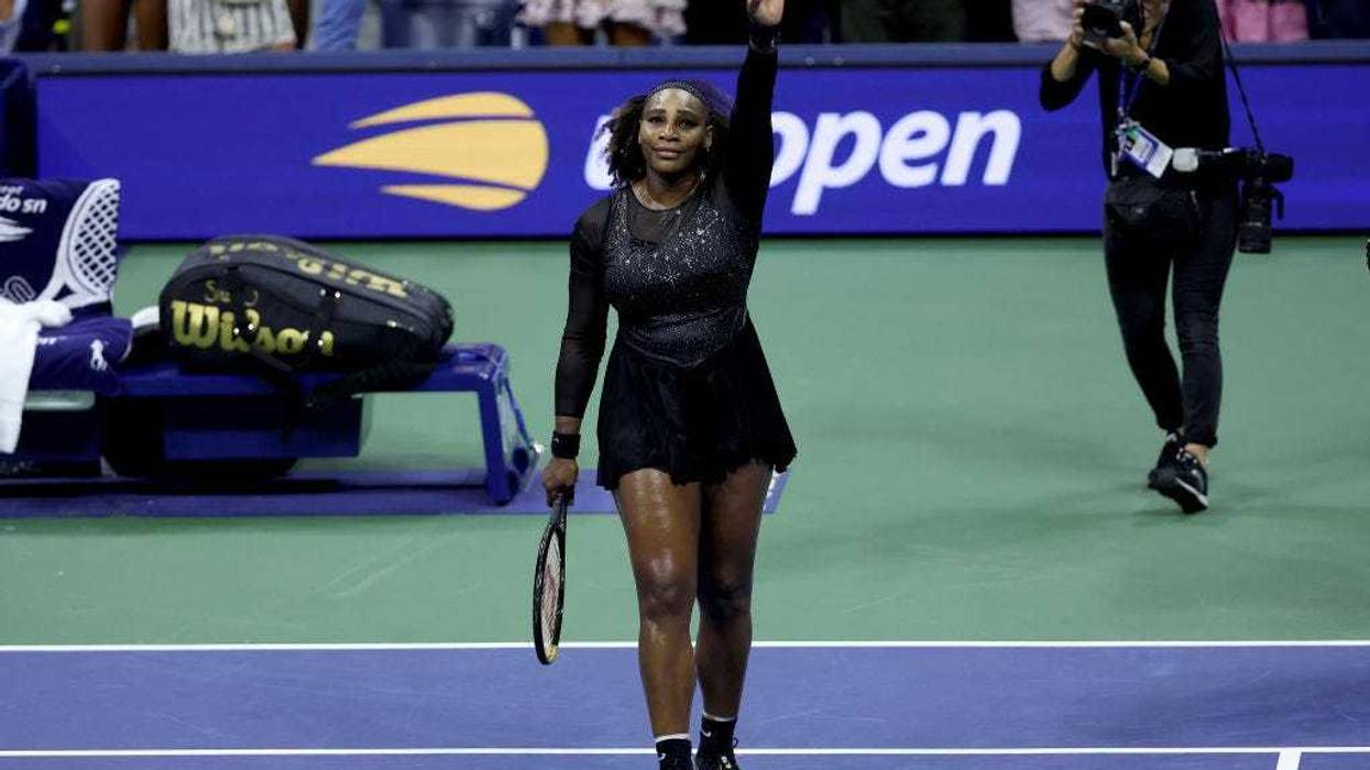 Serena Williams of the United States thanks the fans after being defeated by Ajla Tomlijanovic of Australia during their Women's Singles Third Round match on Day Five of the 2022 US Open at USTA Billie Jean King National Tennis Center on September 02, 2022 in the Flushing neighborhood of the Queens borough of New York City.