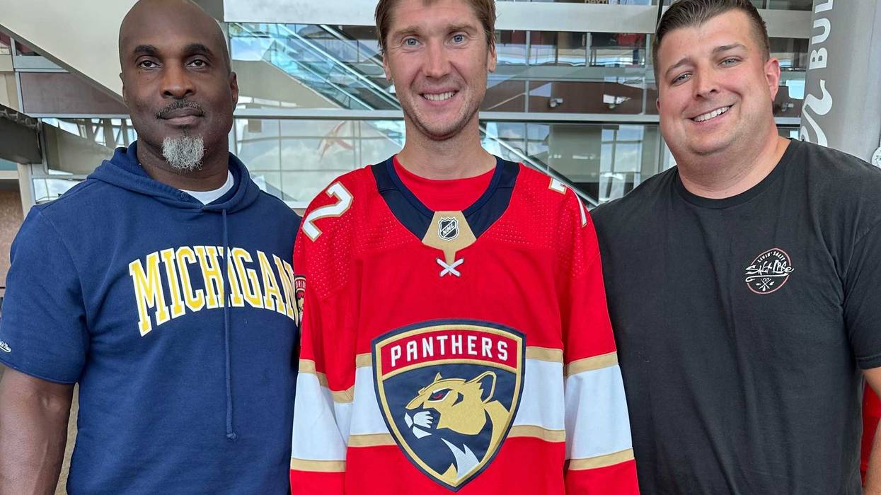 Sergei Bobrovsky joins Tobin and Leroy