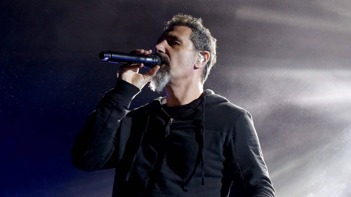 Serj Tankian of System of a Down performs at Glen Helen Amphitheater on October 13, 2018 in San Bernardino, California.