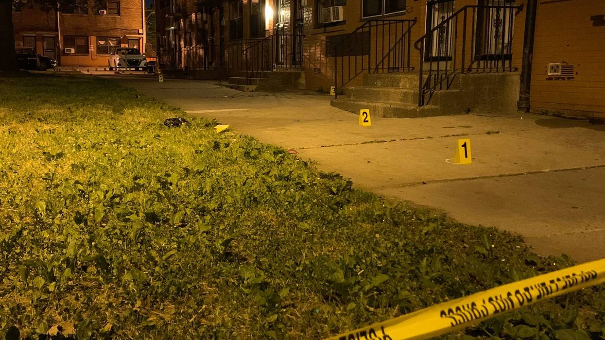 Seven people were shot, one of them fatally, at the apartments at 8th and Wallace streets, near Spring Garden Street.