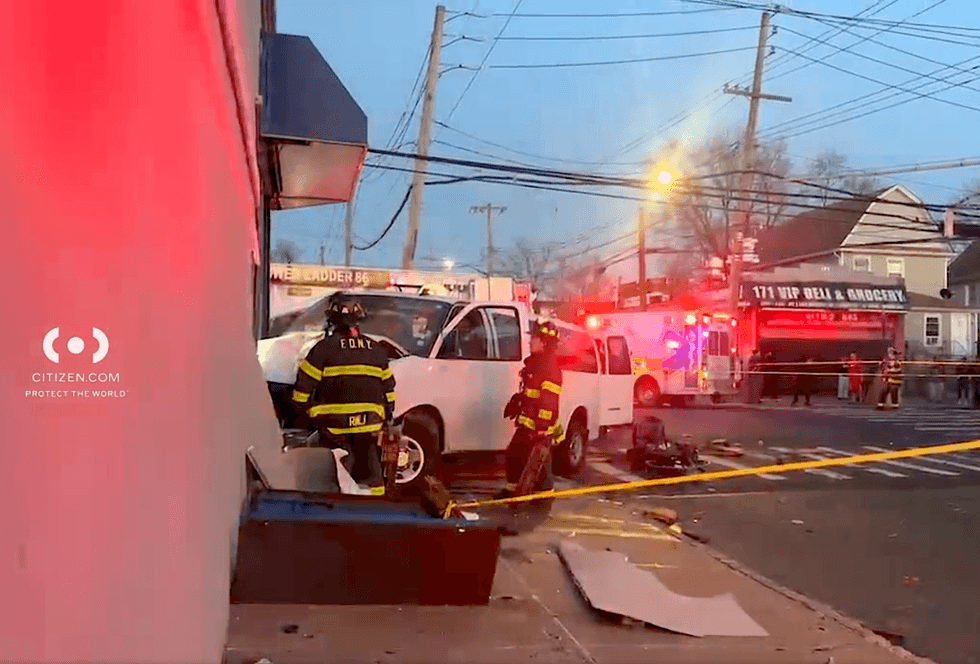 Seven people were transported to area hospitals, including the van driver