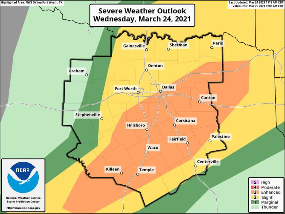 Severe Weather Outlook 3/24/21